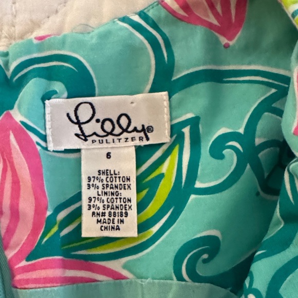 Lilly Pulitzer Pink and Green Swirl Top - Picture 2 of 7